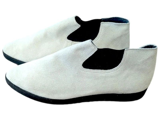 Vintage Cream Leather Chelsea Boots - Size 7