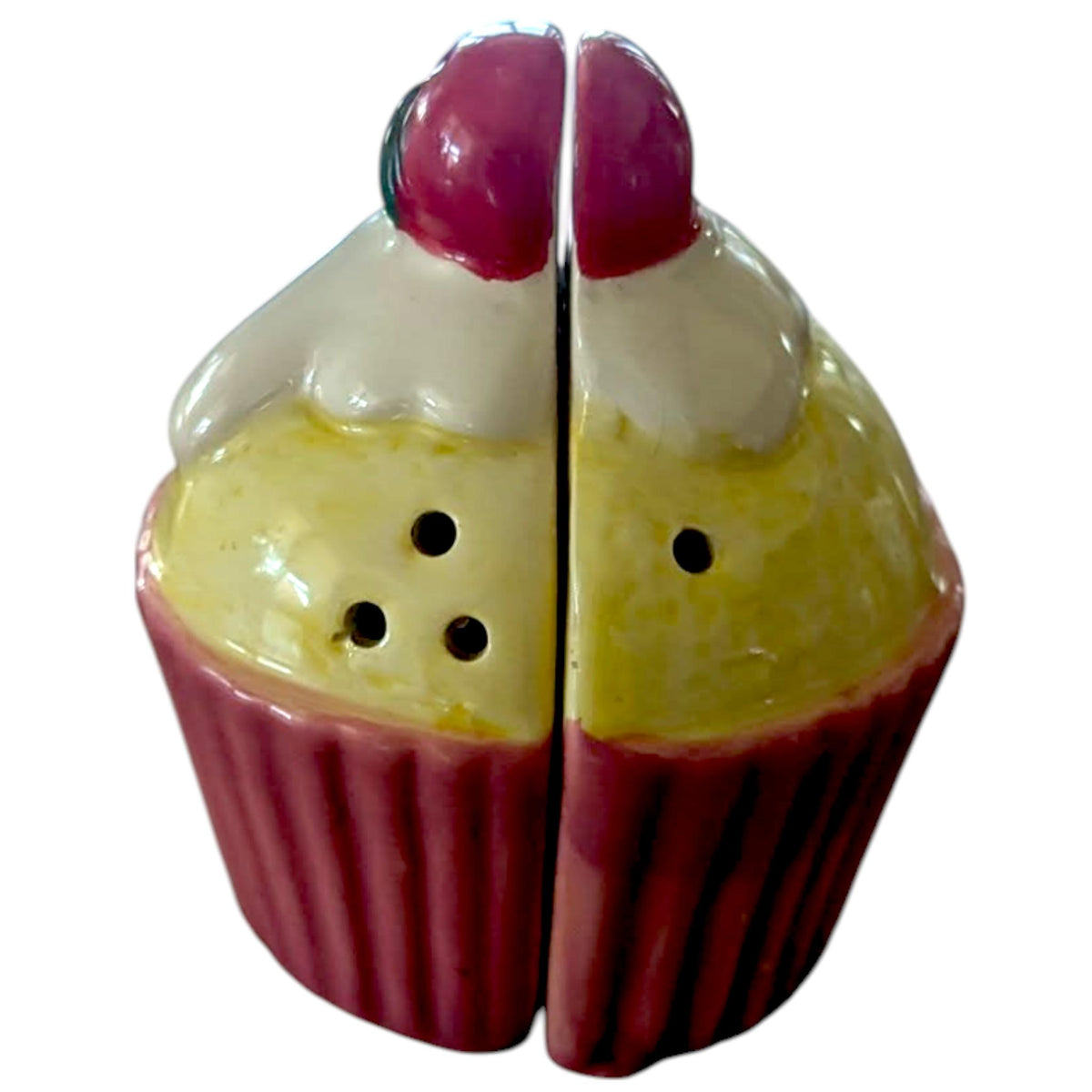 Vintage Cupcake Jars: Shabby Chic Kitchen Storage (Damaged)