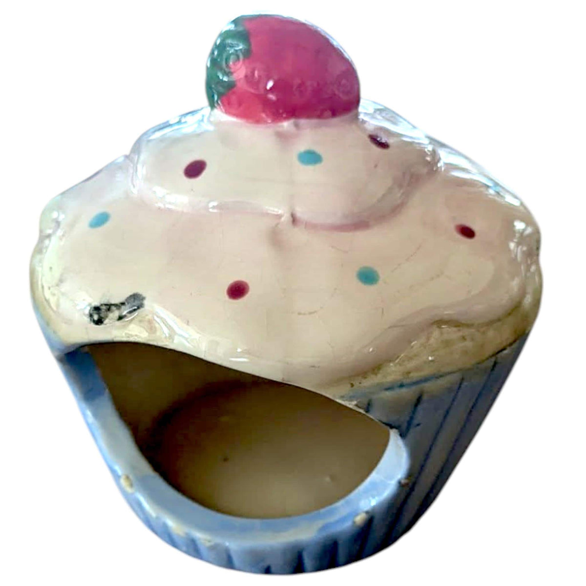 Vintage Cupcake Jars: Shabby Chic Kitchen Storage (Damaged)