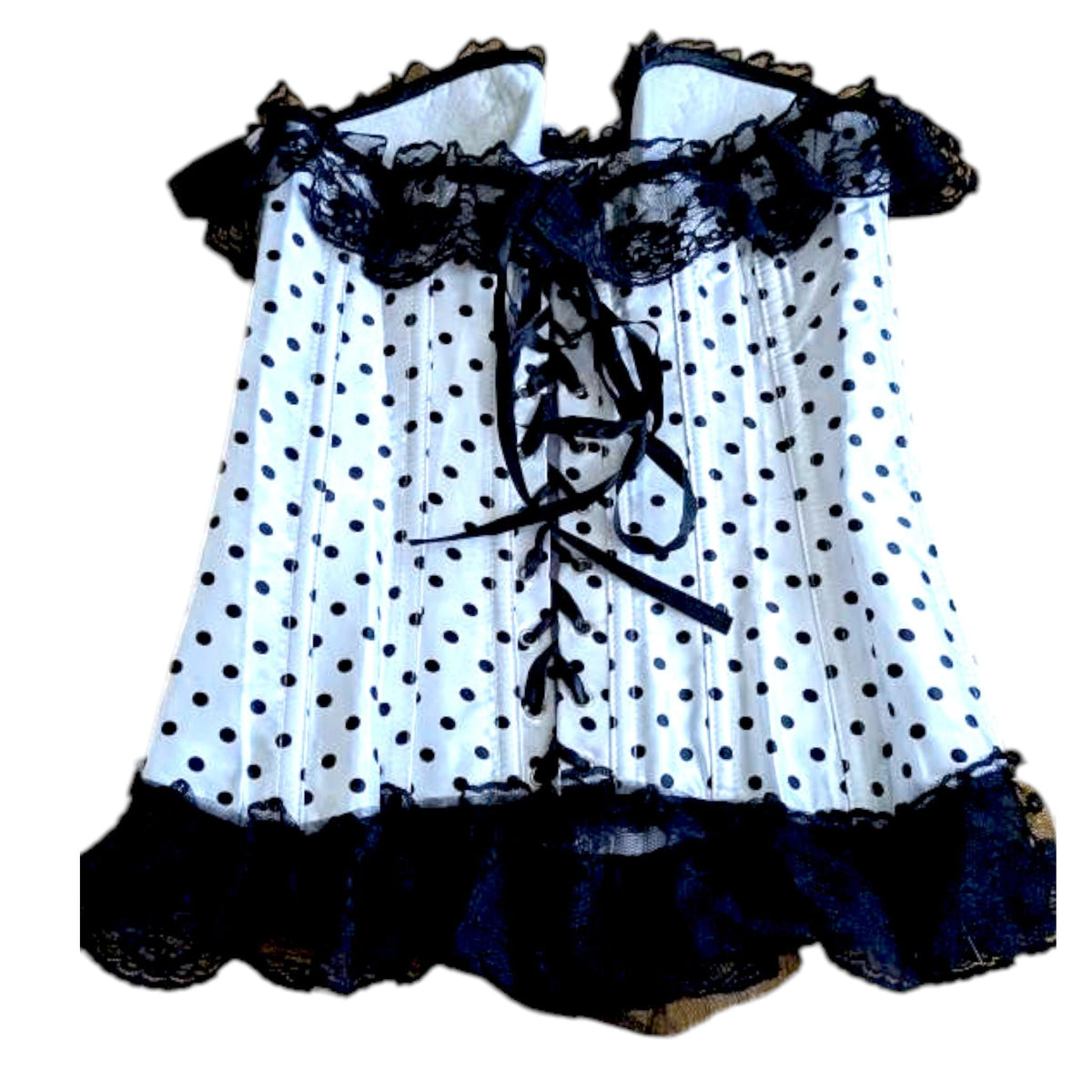 Medium Boned Corset: Lace-Up Historical Reenactment Costume