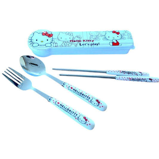 Hello Kitty Travel Cutlery Set: Children's Picnic Lunch