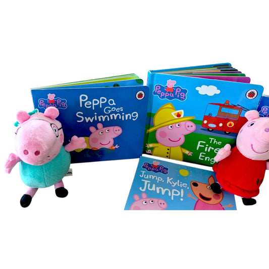 Peppa Pig Board Books & Plushie Bundle - Gift Set