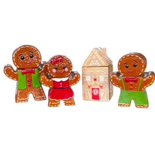 Gingerbread Cookie Jar: Christmas Treat Jar, Holiday Decoration