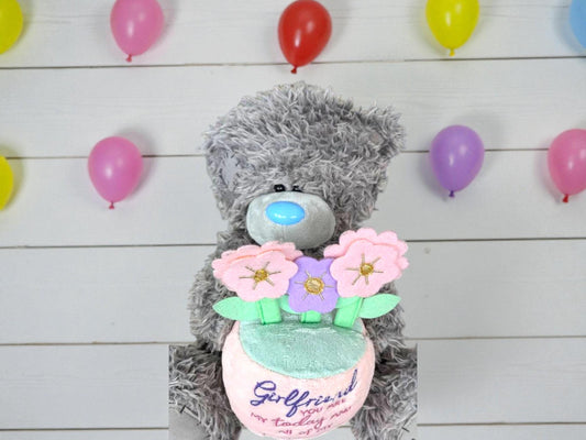 Me to You Teddy Bear with Flowers – Girlfriend Gift
