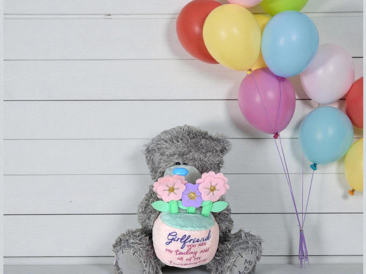 Me to You Teddy Bear with Flowers – Girlfriend Gift