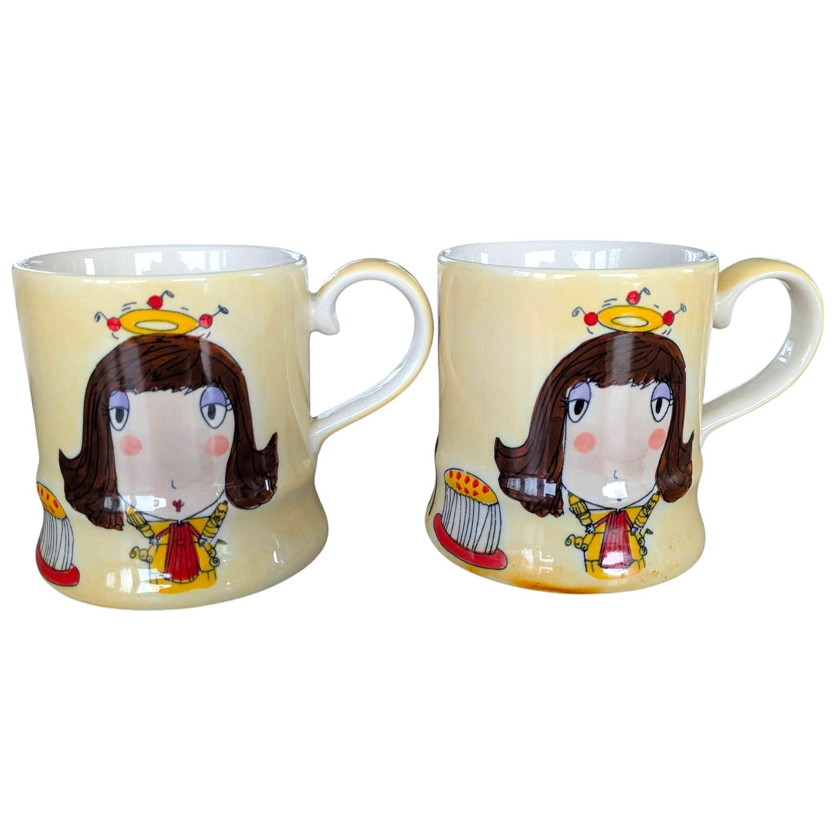 Whittard of Chelsea, Domestic Goddess, Hand Painted Tea Set for Two