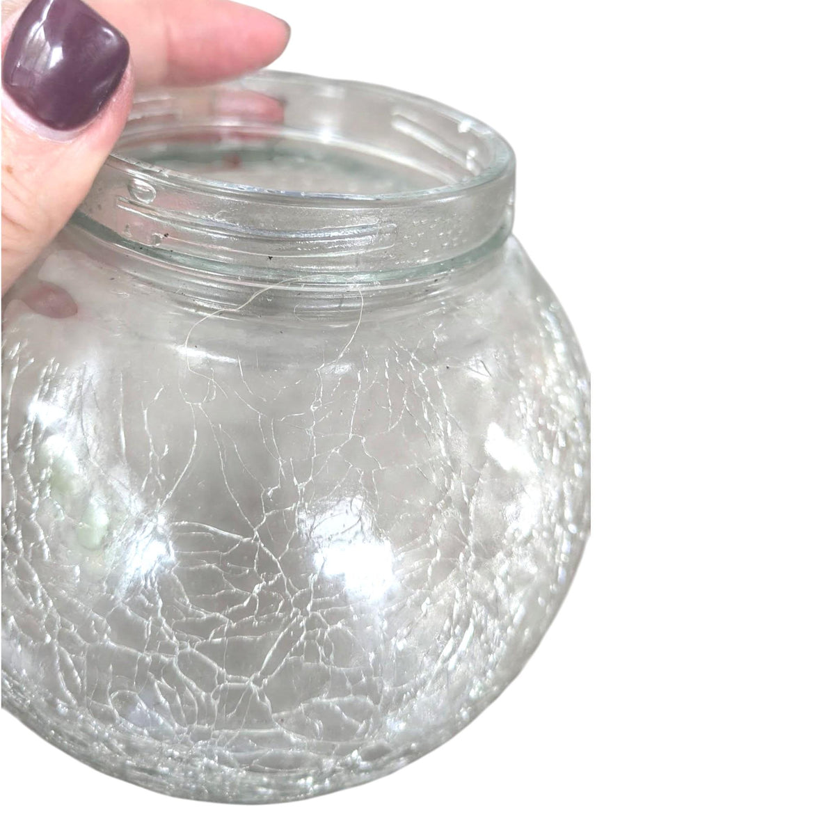 Crackled Glass Light Shades, Screw on