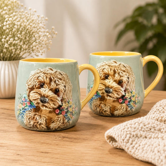 Cockerpoo Gift | Cockerpoo Mug, Tea Towels, Oven Glove, Ladies Socks | Dog Lover Kitchen Gift | Cute Cockapoo Home & Kitchen Accessories