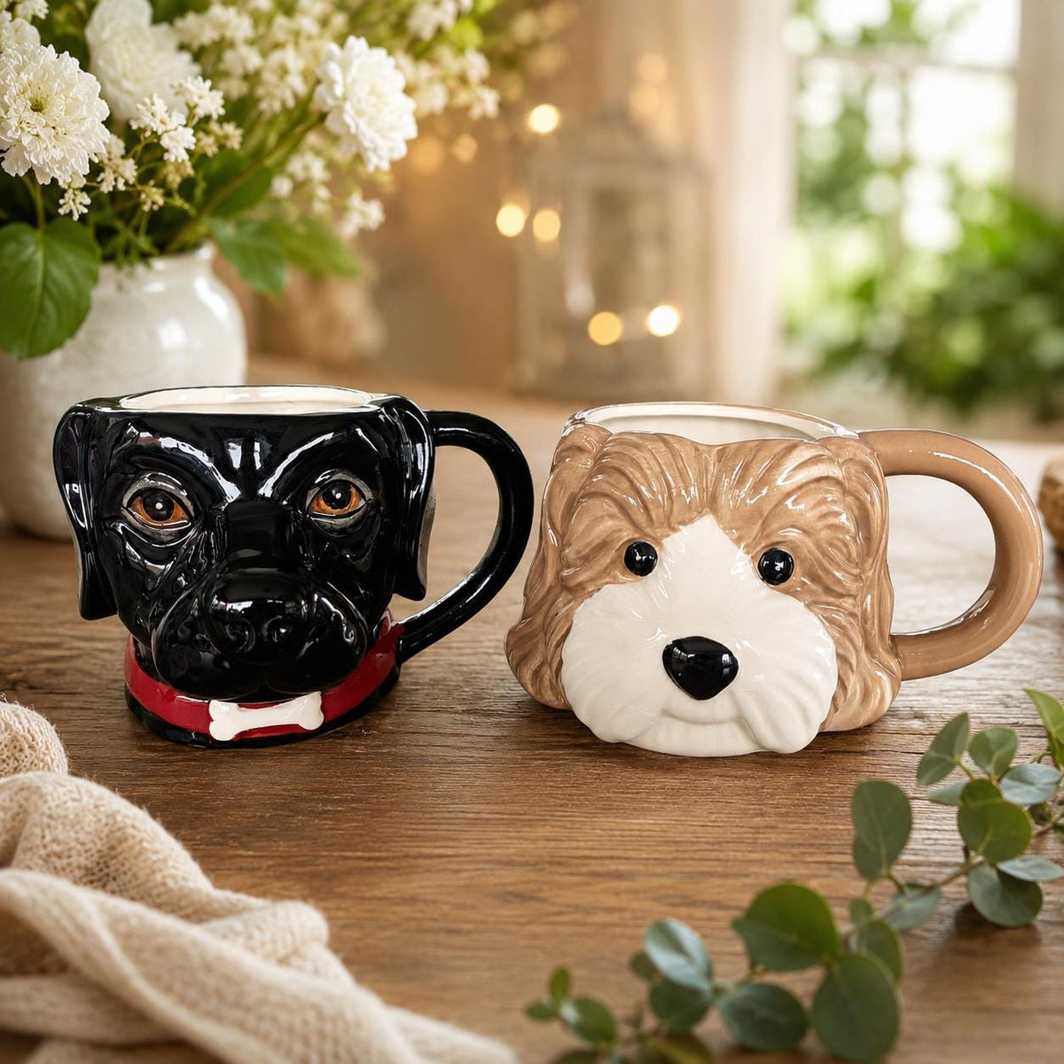 Labrador Coffee Mug | Cockerpoo Mug | Animal Lover Gift | Novelty Tea Cup | Dog Lover Kitchen Gift | Collectible Puppy Mug