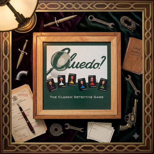 Cluedo Board Game, Vintage Style, Wooden Box | Preloved Classic Detective Mystery Game | Retro Wooden Game Set for Collectors & Game Nights