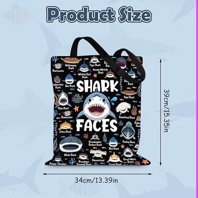 Shark Gift Set, Mystery Book,  Shark Lover Gift, Wrapped Mystery Book, Sea Themed Journal, Shark Tote Bag & Keyring, Bookish Gift
