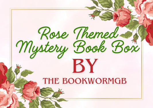 Rose Themed, Mystery Book Gift Set | Book Lover Gift Box | Reading Journal & Tote Bag | Literary Gift for Her | Romantic Reader Gift