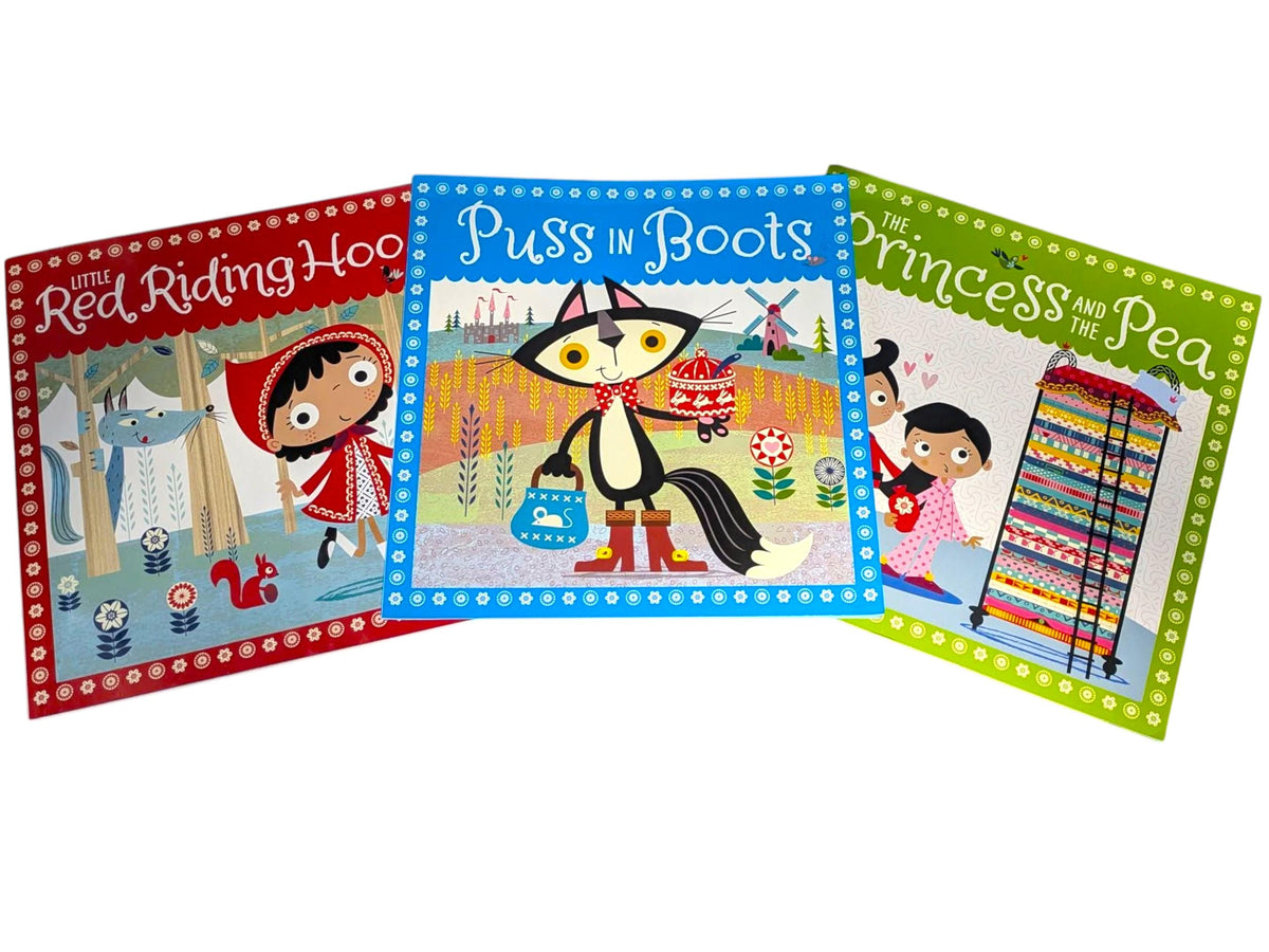 Fairy Tale Book Gift Set with Teddy Bear | Classic Storybook Bundle
