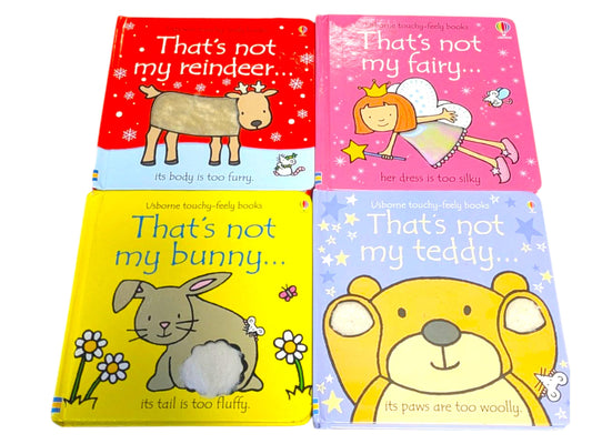 That's Not My... Board Books and Teddy Bundle, Baby Toddler Gift