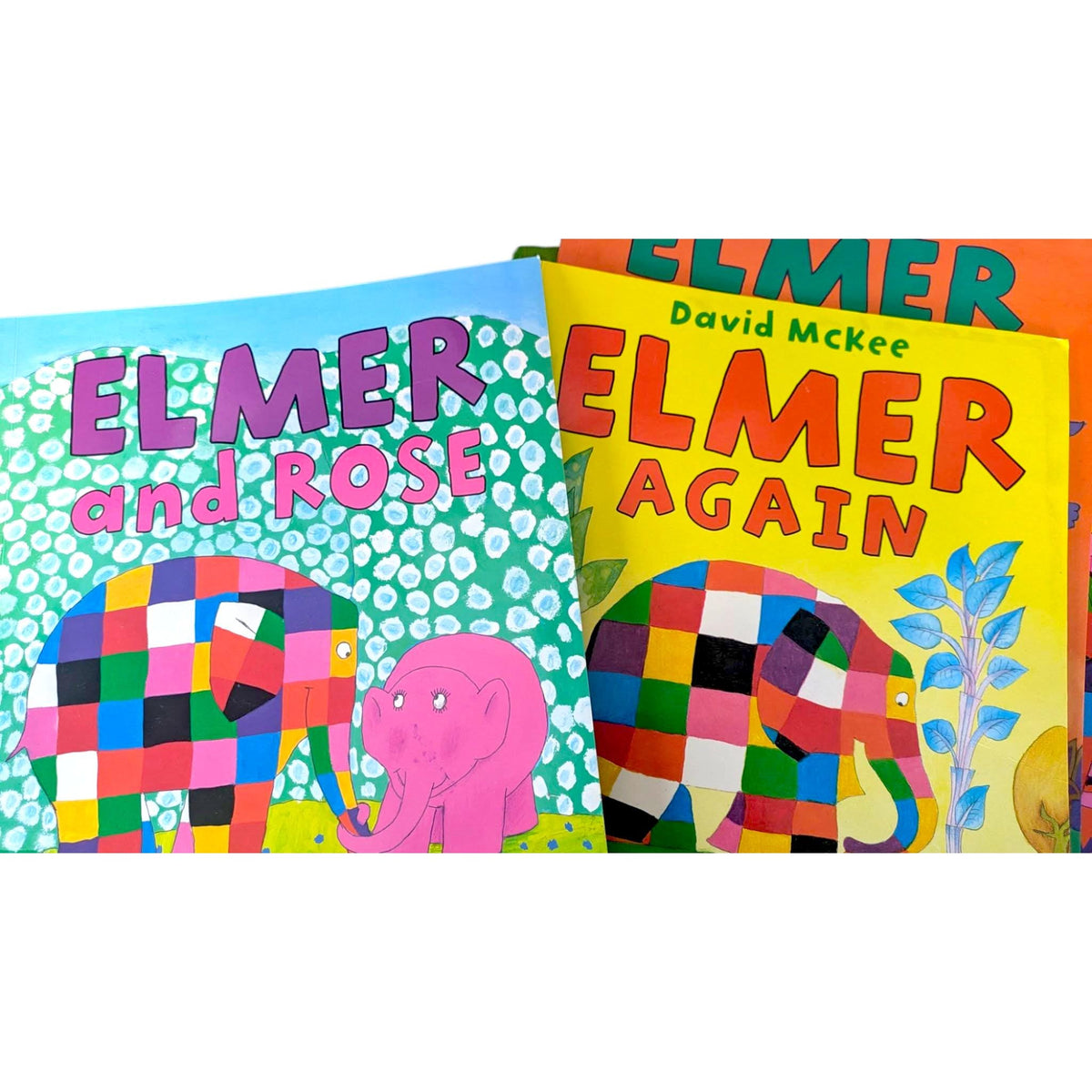 Elmer the Elephant Book Bundle: Preloved Books & Soft Toy Gift