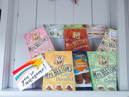 Vintage Mrs Beeton's Cook/Housekeeping Book Set: British Recipes, Gift Bundle