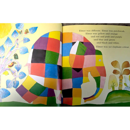 Elmer the Elephant Book Bundle: Preloved Books & Soft Toy Gift