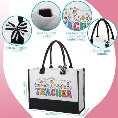 Teacher Gift, Mystery Book Box Gift Set | Teacher Appreciation Gift | Book Lover Gift Box |  Tote Bag & Pouch Set | End of Year Teacher Gift
