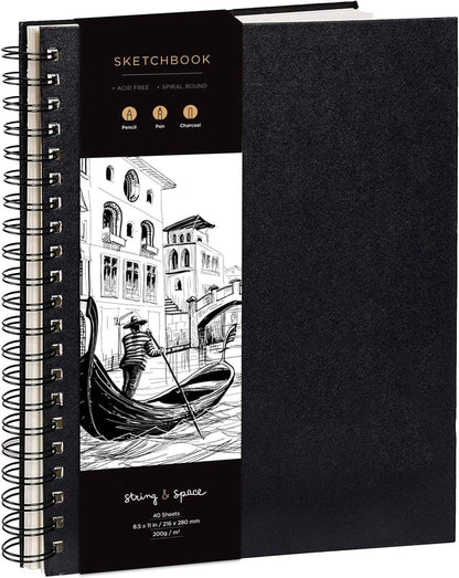 The Ultimate Art Set -  Drawing / Painting Kit, Tabletop Easel,  Acrylics, Watercolors, Pastels, Charcoal / Sketchbook | Artists & Beginners