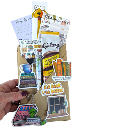 Blind Date with a Book Gift for Men| Mystery Wrapped Book | Book Lover Gift | Bookish Gift for Him| Bookish Surprise Treats Included