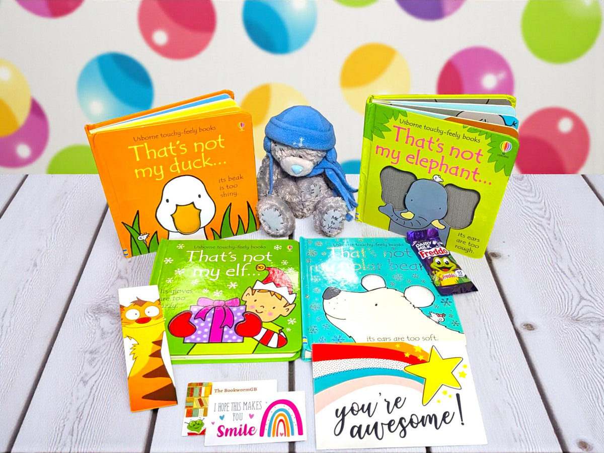 That's Not My... Board Books and Teddy Bundle, Baby Toddler Gift