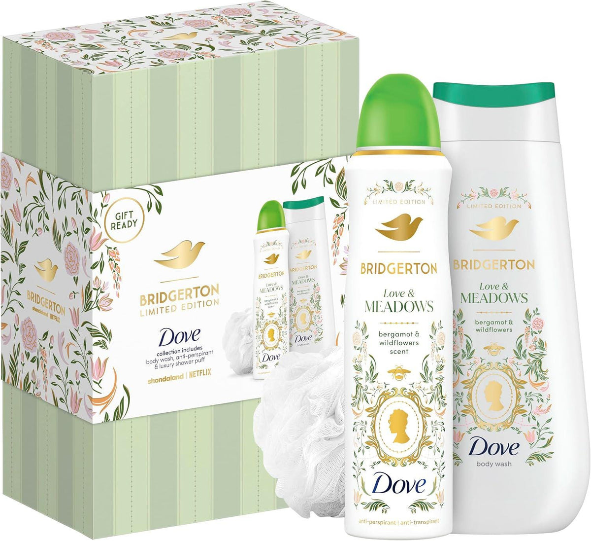 Bridgerton Inspired Gift Set | Books 1-9, Dove Beauty Gift Set & English Tea Tin | Regency Romance Gifts for Her | Choose Your Gift