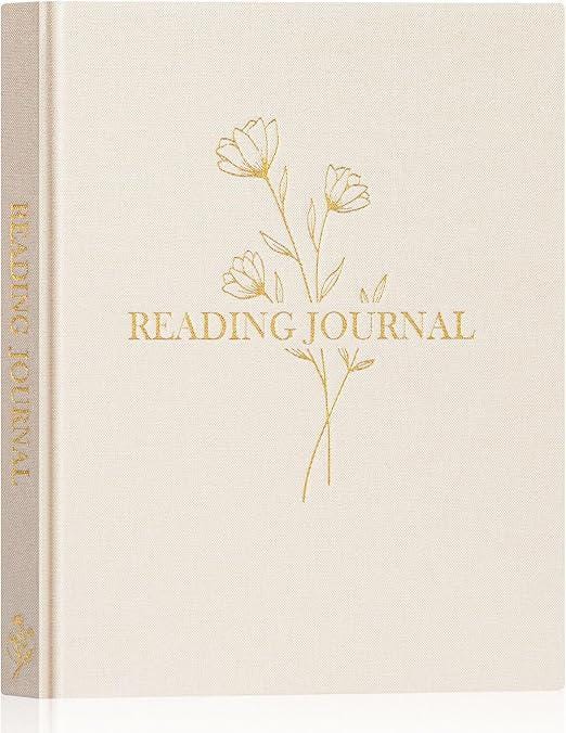 Reading Journal & Book Sleeve Gift Set | Hardback Reading Journal with Protective Book Sleeve Bag | Book Lover Gift | Multiple Designs