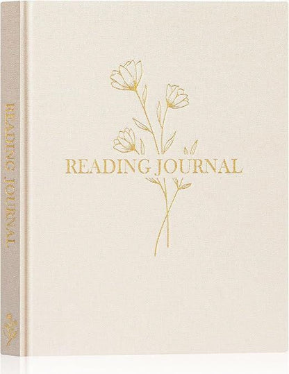 Reading Journal & Book Sleeve Gift Set | Hardback Reading Journal with Protective Book Sleeve Bag | Book Lover Gift | Multiple Designs