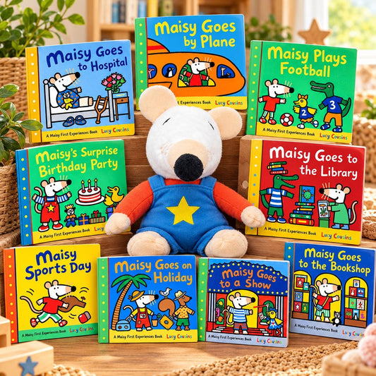 Maisy Mouse Gift Set | 10 Children's Books & Soft Toy Bundle | Lucy Cousins | Toddler Reading Gift | Birthday Gift for Kids