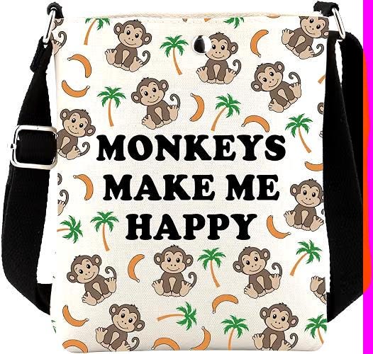 Monkey Gift Set | Mystery Book | Lover Gift | Crossbody Bag, Journal & Bookish Extras | Mystery Book Gift for Readers | Loves Monkeys