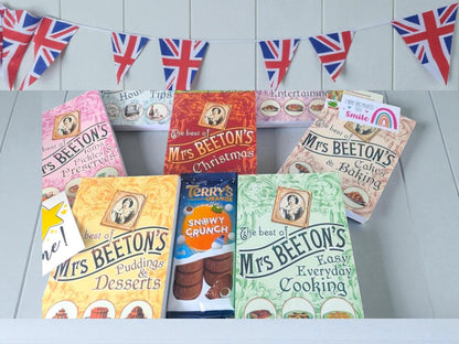 Vintage Mrs Beeton's Cook/Housekeeping Book Set: British Recipes, Gift Bundle