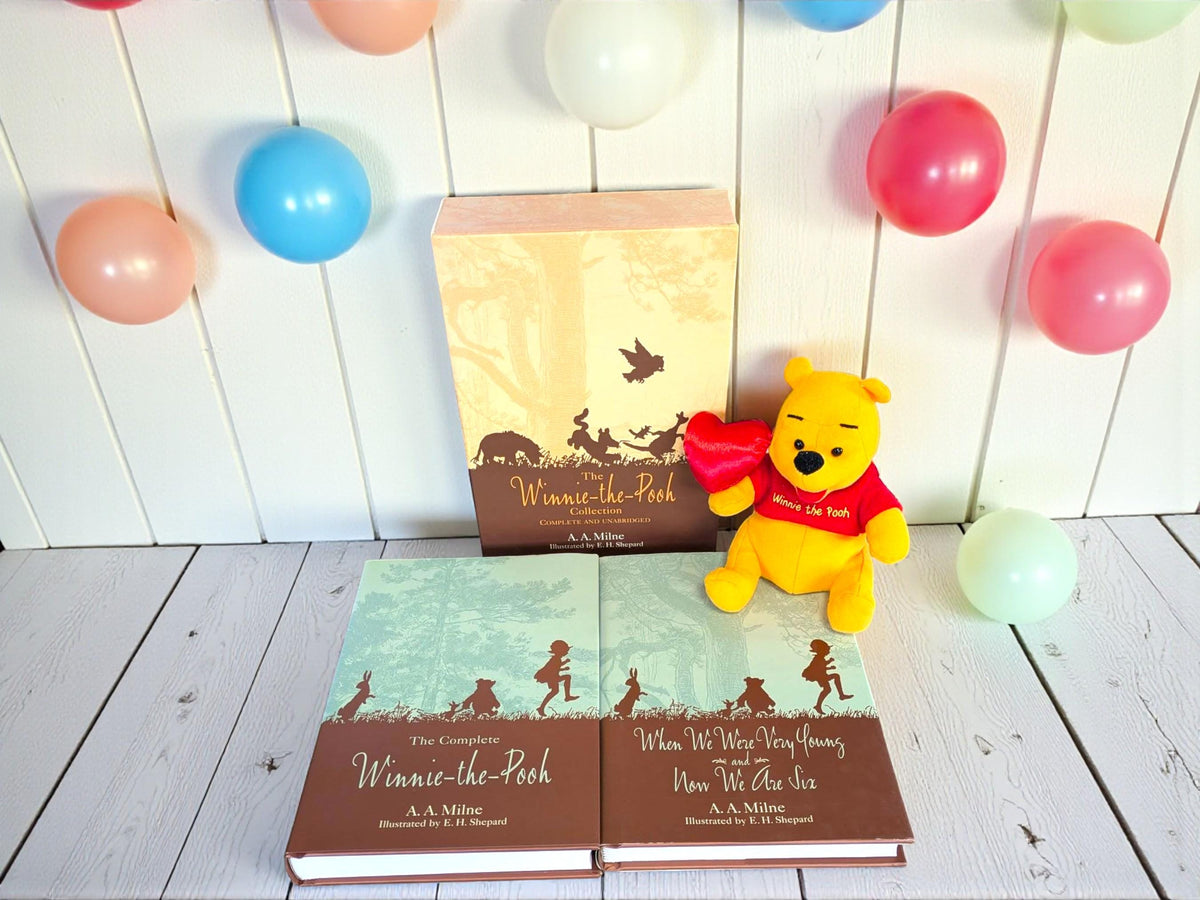 Winnie-the-Pooh Book Set with Plush Toy | Classic Kids Gift