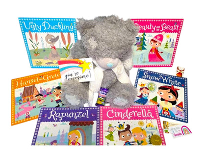 Fairy Tale Book Gift Set | Plush Teddy Bear & Classic Tales