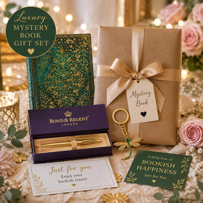 Luxury Blind Date with a Book, Gift Set for Readers, Wrapped Surprise Book, Book Lover Gift