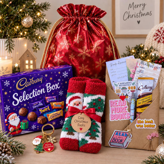 Christmas Blind Date With a Book Gift Set | Mystery Book Gift for Adults or Children | Book Lover Gift |  Bookworm Gift