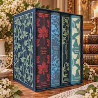Brontë Sisters Penguin Clothbound Classics Boxed Set | 4 Hardback Books & Traditional English Afternoon Tea  Gift Set| Literary Gift
