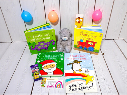 That's Not My... Board Books and Teddy Bundle, Baby Toddler Gift