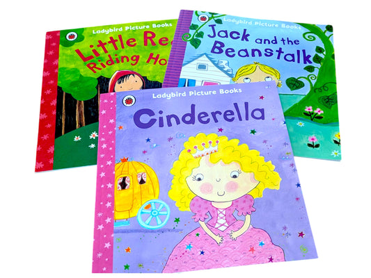 Fairy Tales Book Bundle: Cinderella, Jack and the Beanstalk, Little Red Riding Hood