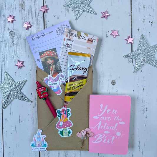 Girls Blind Date With A Book Gift Set | Mystery Book For Children | Book Lover Gift With Bookish Treats