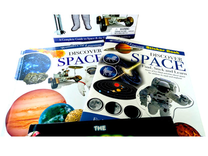 Exploring Space Book Bundle: Educational Box Set & Glow-in-the-Dark Book