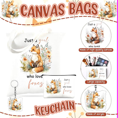 Fox Gift Set | Blind Date With A Book | Book Lover Gift Box | Cozy Reading Gift | Fox Tote & Note Book Set | Fox Themed Care Package |