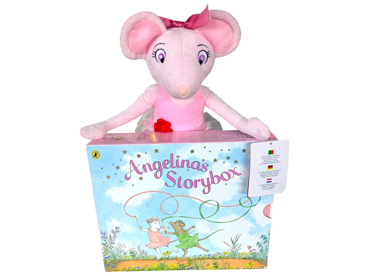 Angelina Ballerina Book Box & Plush Gift Set, Classic Children’s Story Collection