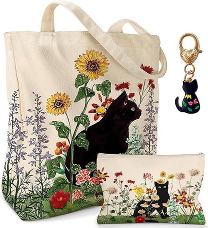 Cat Gift Set | Blind Date With A Book | Book Lover Gift Box | Cat Lover Gift | Cozy Cat Care Package | Cat Tote & Journal Set | Cat Mum Gift