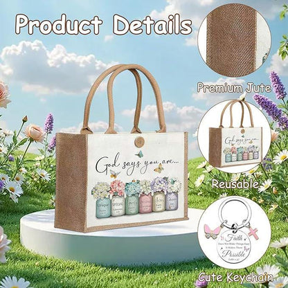 Christian Gift Set for Women | Faith Journal, Scripture Mug, Inspirational Tote Bag,  Reading Care Package Gift Box, Optional Mystery Book
