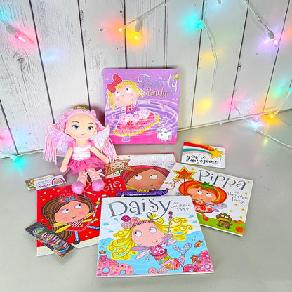 Fairy Children’s Books Bundle with Soft Bodied Fairy Doll – Georgie, Twirly, Pippa, Dizzy & Katie Story Set