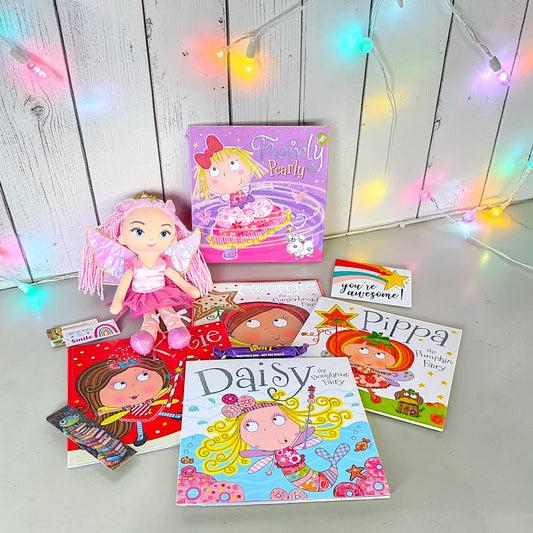 Fairy Children’s Books Bundle with Soft Bodied Fairy Doll – Georgie, Twirly, Pippa, Dizzy & Katie Story Set