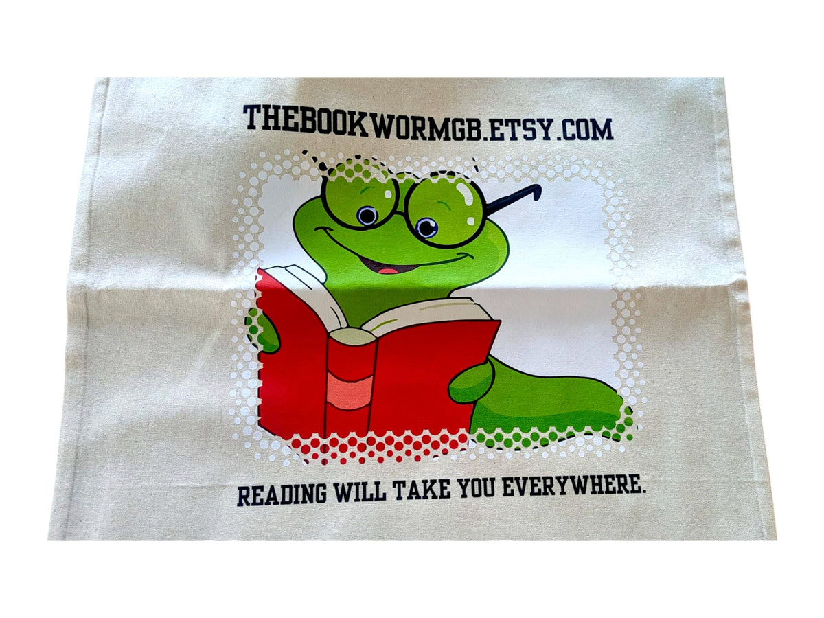 Bookworm Cotton Tote Bag: Reading  Gift