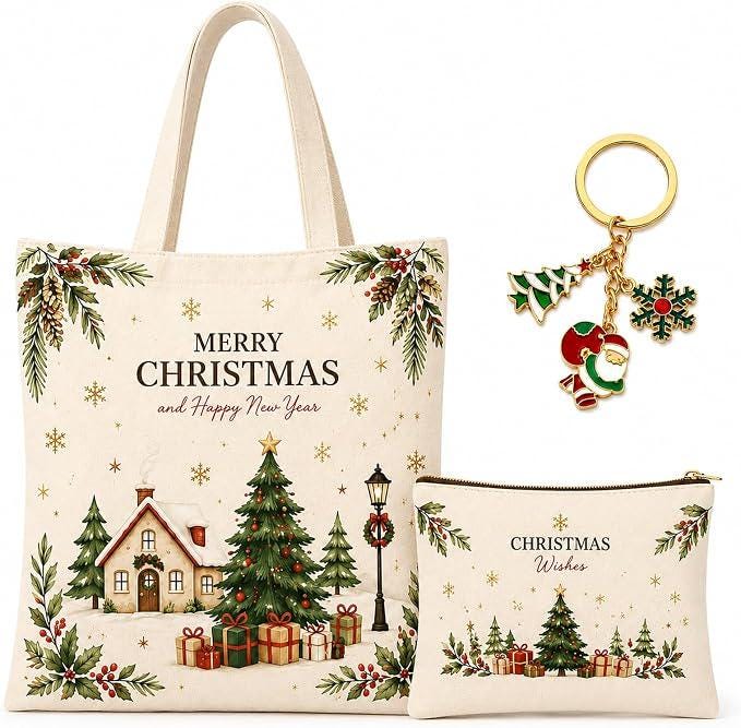 Christmas Gift Set, Blind Date With a Book, Christmas Book Gift, Adult or Children's Gift, Tote Bag & Slipper Socks, Mystery Book