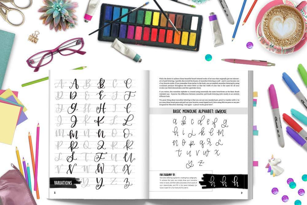 Complete Modern Calligraphy & Hand Lettering Art Maker Kit - Perfect Beginner's Guide and Practice Tools for Stunning Brush Lettering
