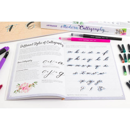 Complete Modern Calligraphy & Hand Lettering Art Maker Kit - Perfect Beginner's Guide and Practice Tools for Stunning Brush Lettering